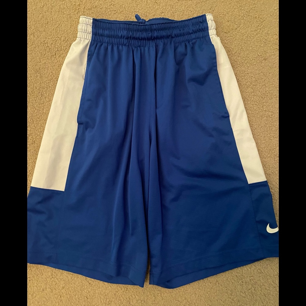 Size Small Mens Nike Blue & White Gym Shorts